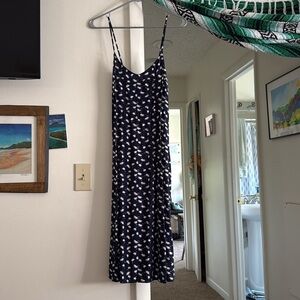 Old navy navy blue midi dress XS-medium
